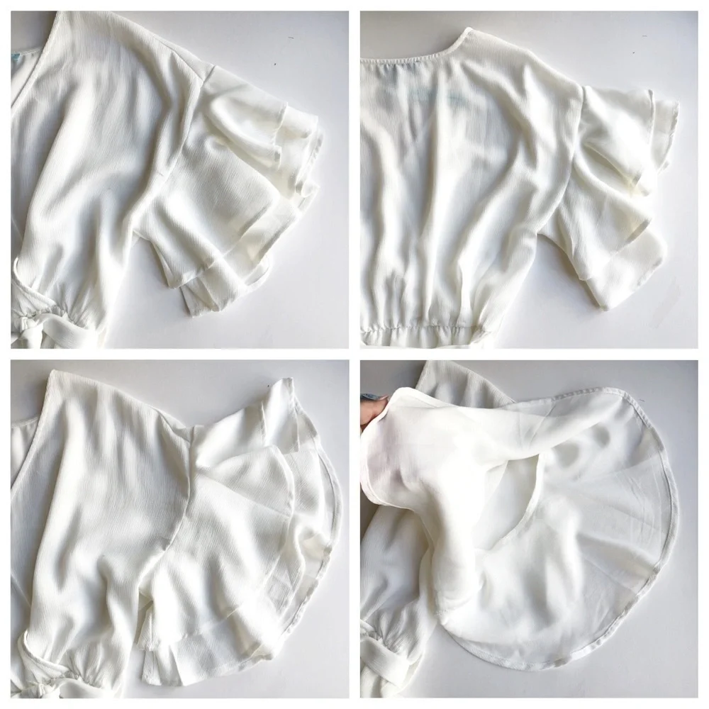 She + Sky Ruffle Wrap Top - Picture 7 of 9